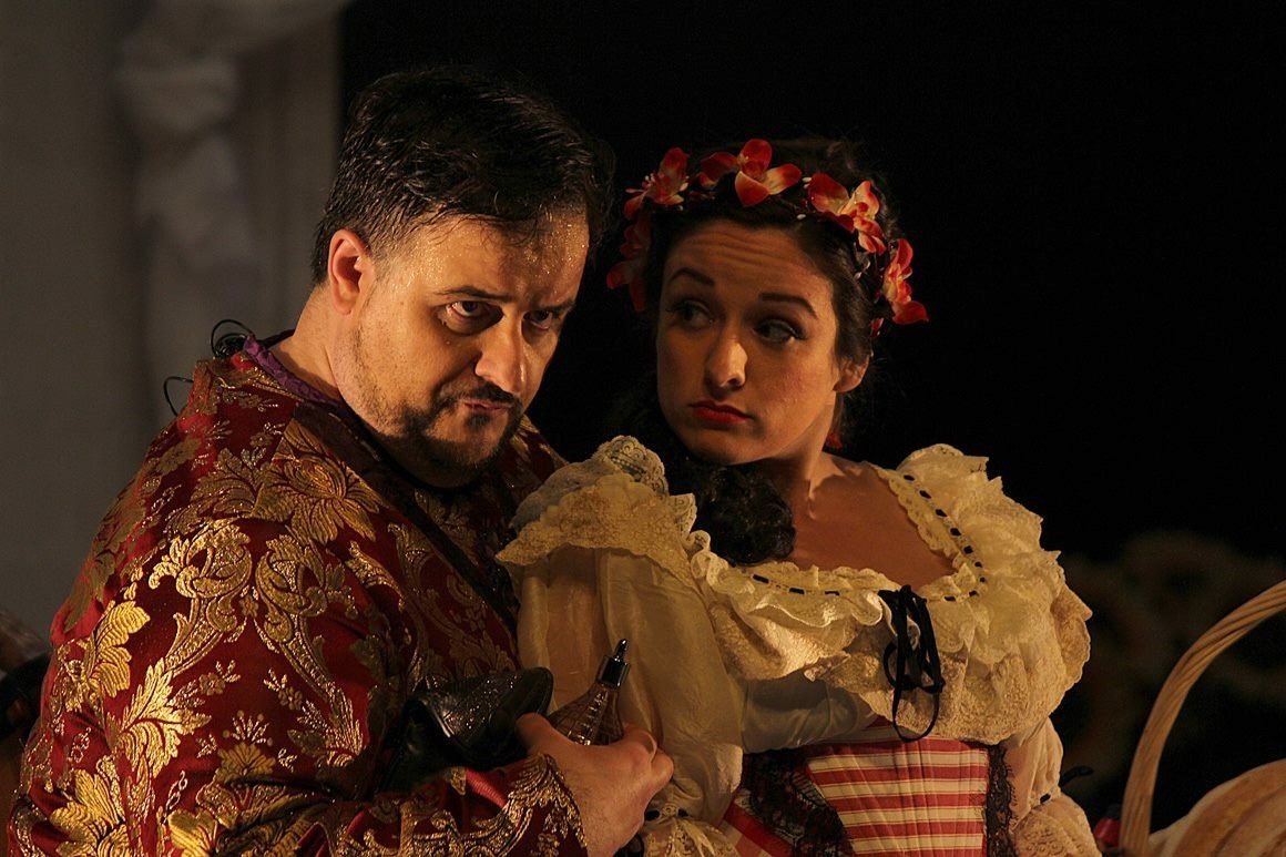 Escena de la ópera L'elisir d'amore